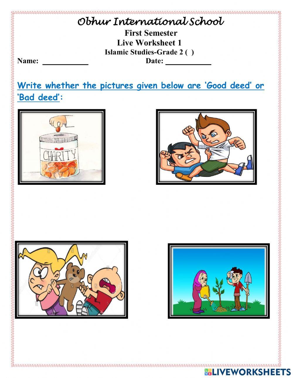 Islamic Interactive live worksheet 1 6601439 faizafarid