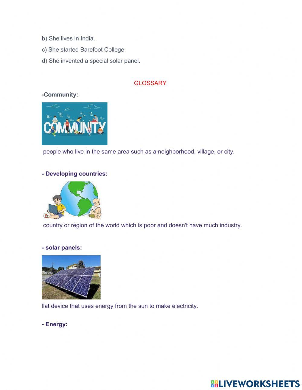 Reading comprehension