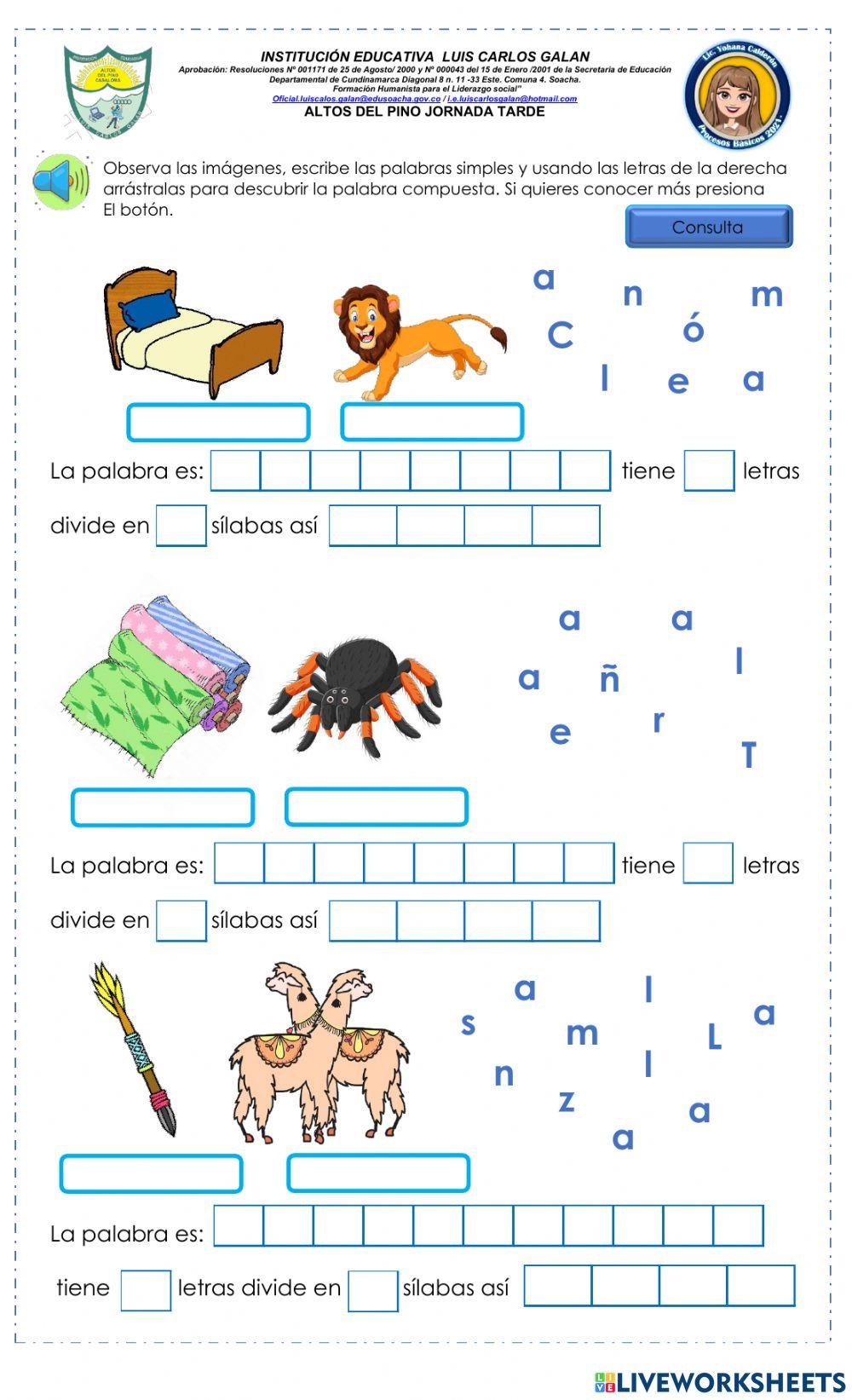 Palabras Simples y compuestas
