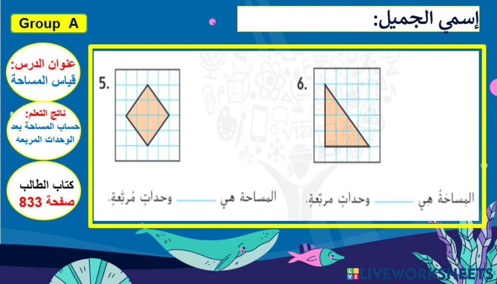 قياس المساحة المستوى 2
