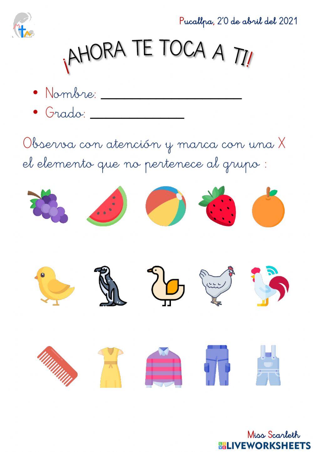 Jugamos con la agrupación