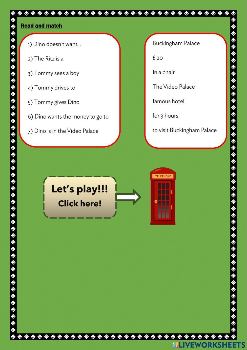 Dino's day in London