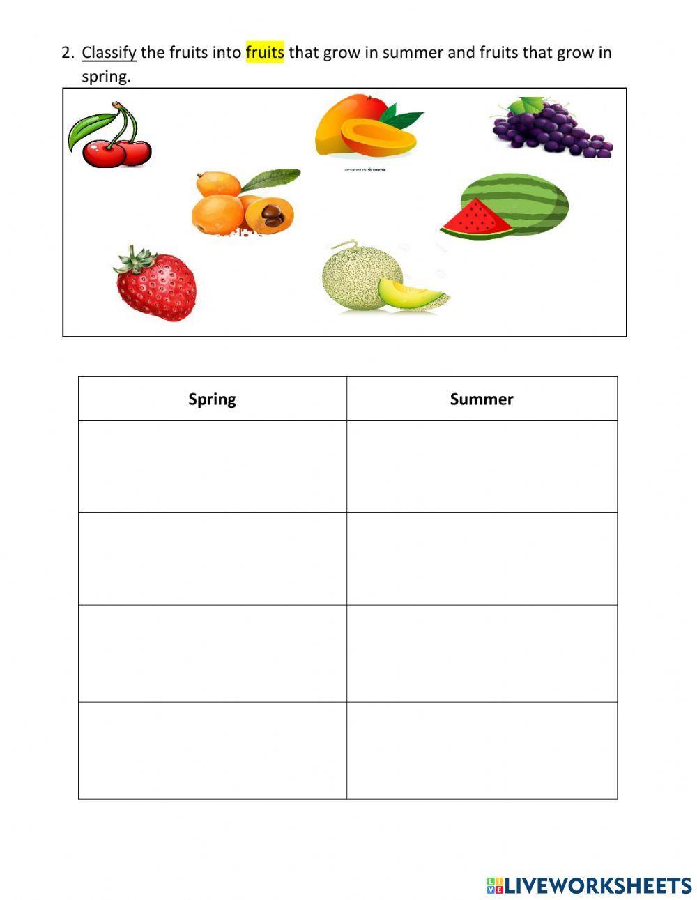 Trees during seasons