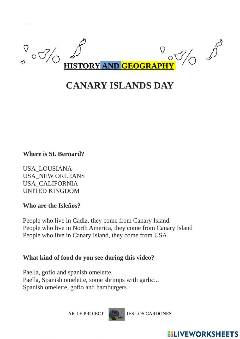 Aicle canary islands day ies los cardones