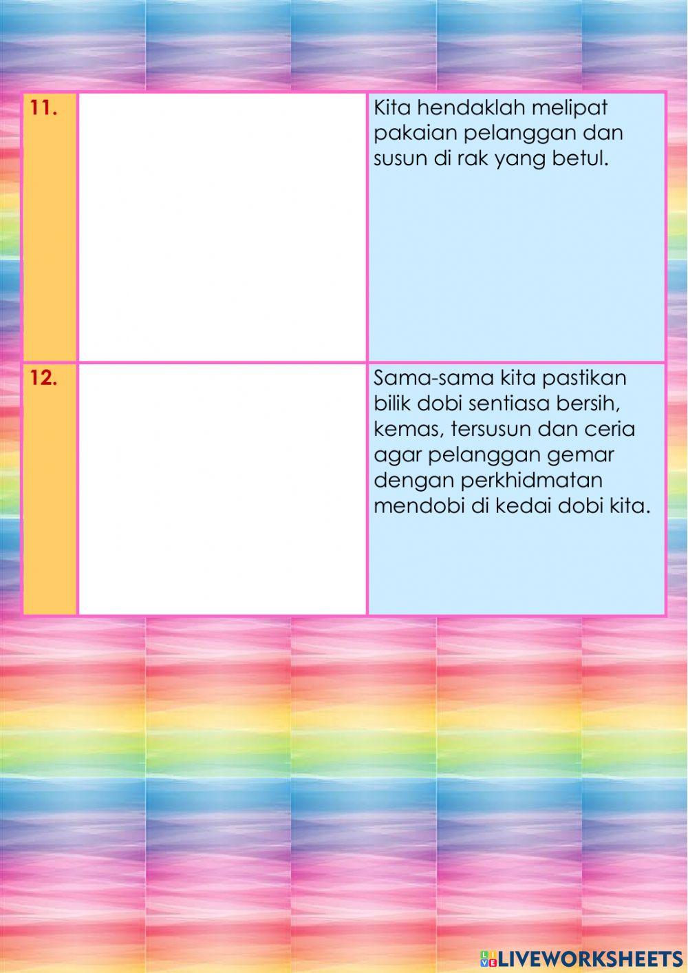 Kebersihan Bilik Dobi