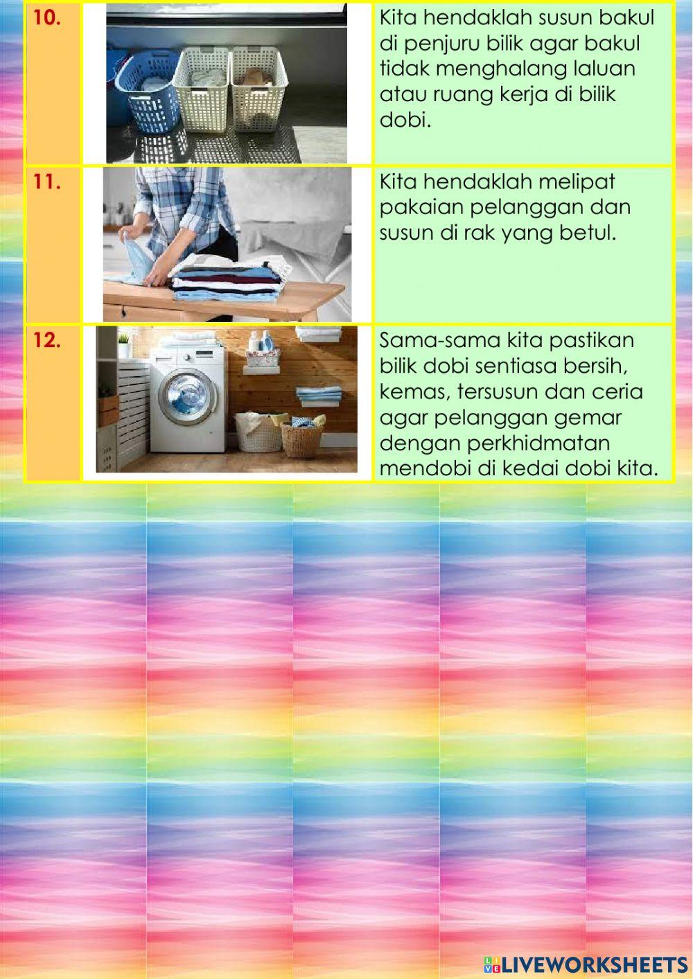 Kebersihan Bilik Dobi