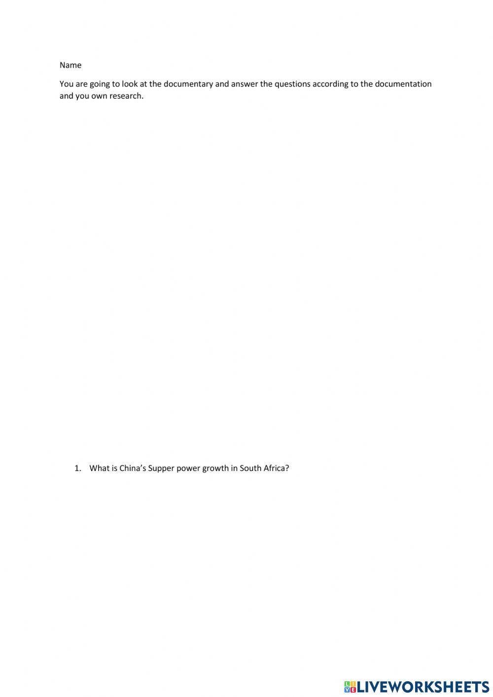 China rush in South Africa