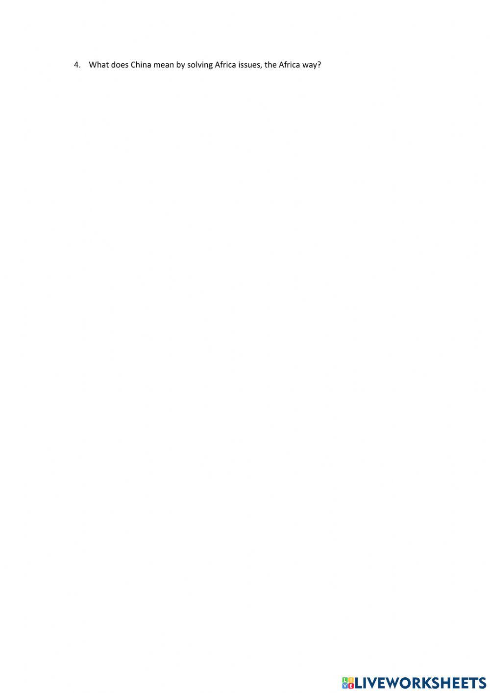 China rush in South Africa