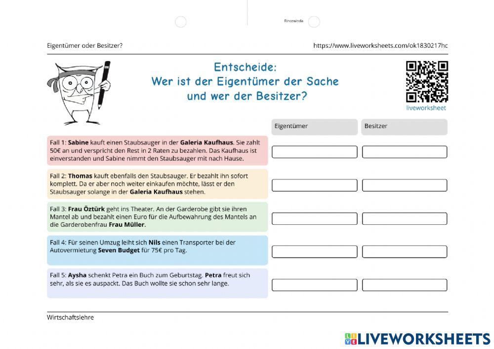 Eigentümer der Besitzer?