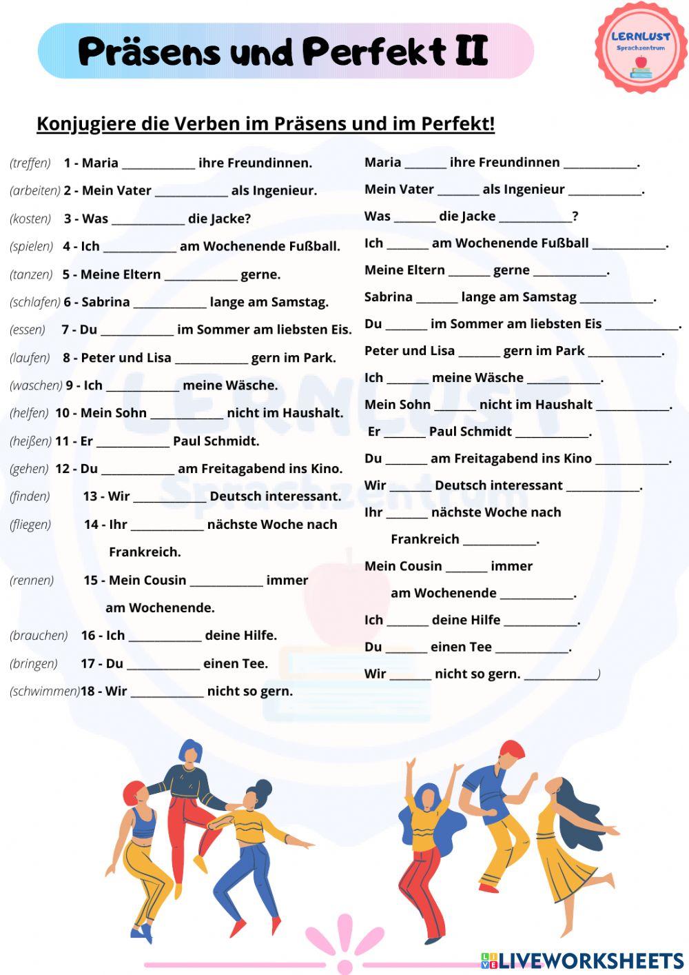 Präsens und Perfekt - II