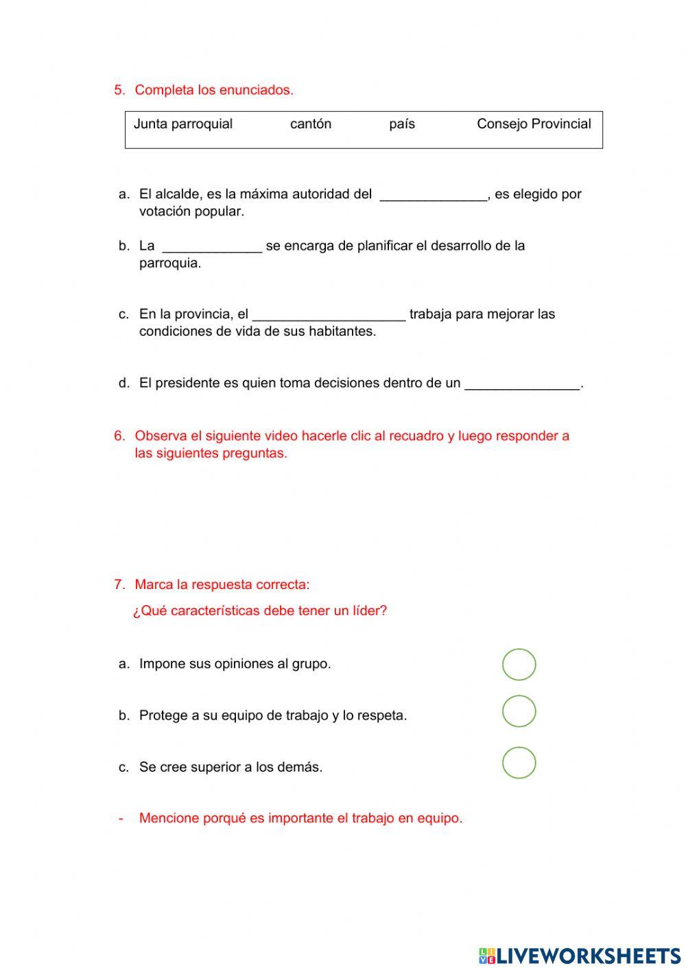 Las autoridades sirven a la comunidad