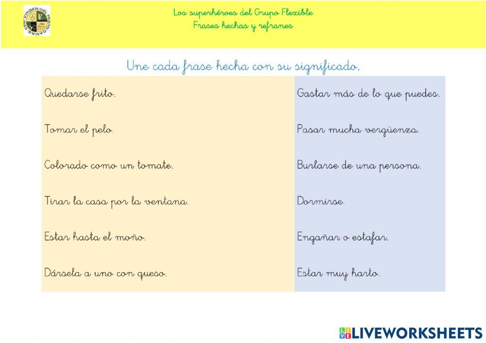 Frases hechas y dichos