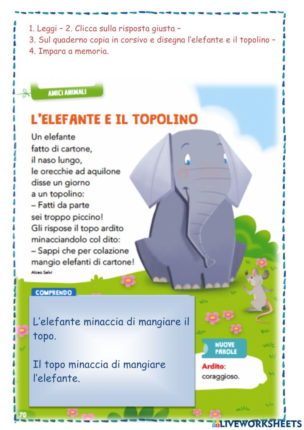 L'elefante e il topolino