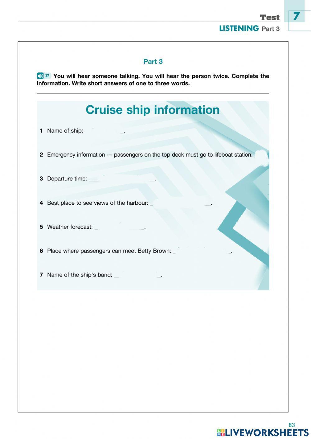 Language Cert B1 Test 7