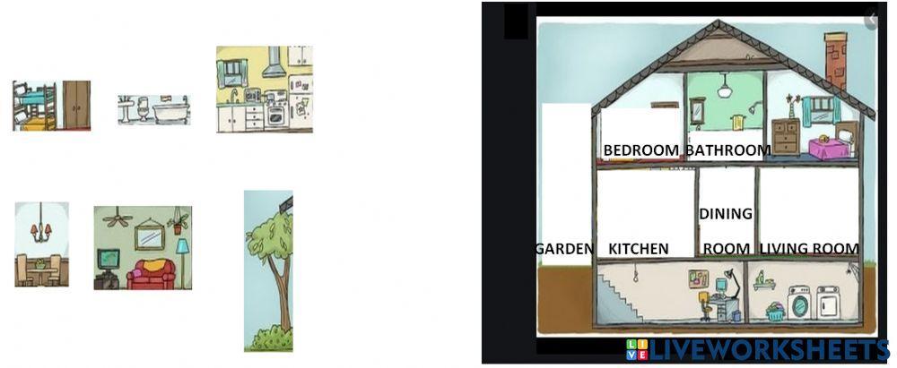 Parts of the house puzzle