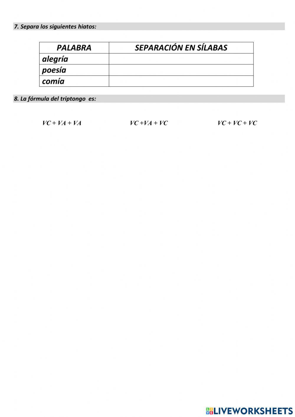 EXAMEN DE ORTOGRAFÍA