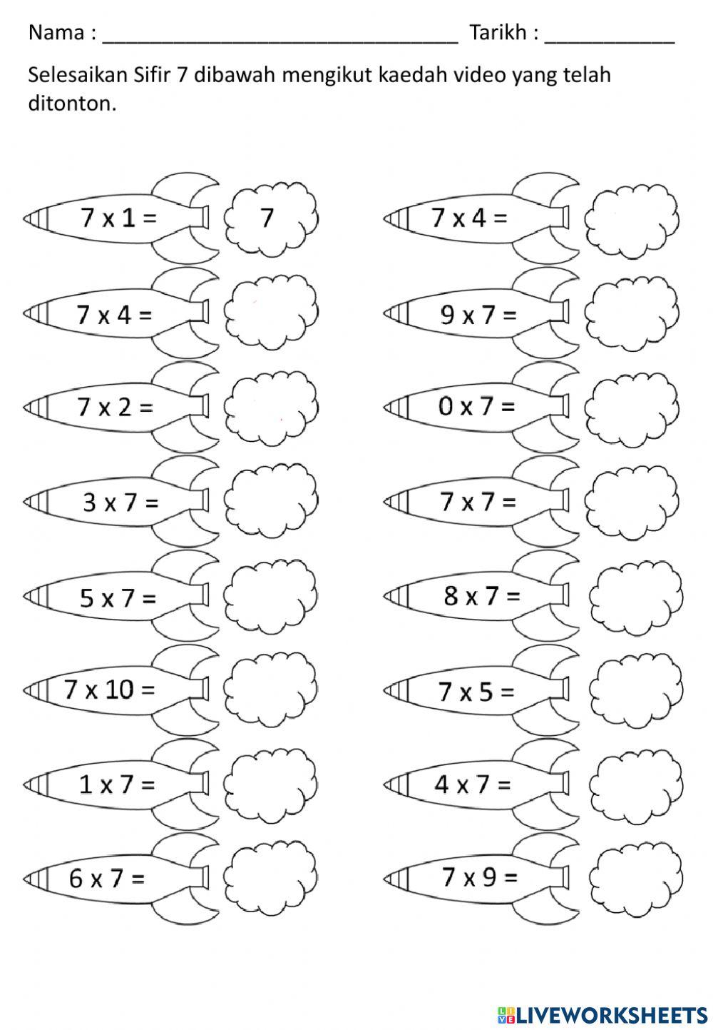 1023749 Sifir 7 Alifasya LiveWorksheets 1023749-sifir-7-alifasya-liveworksheets