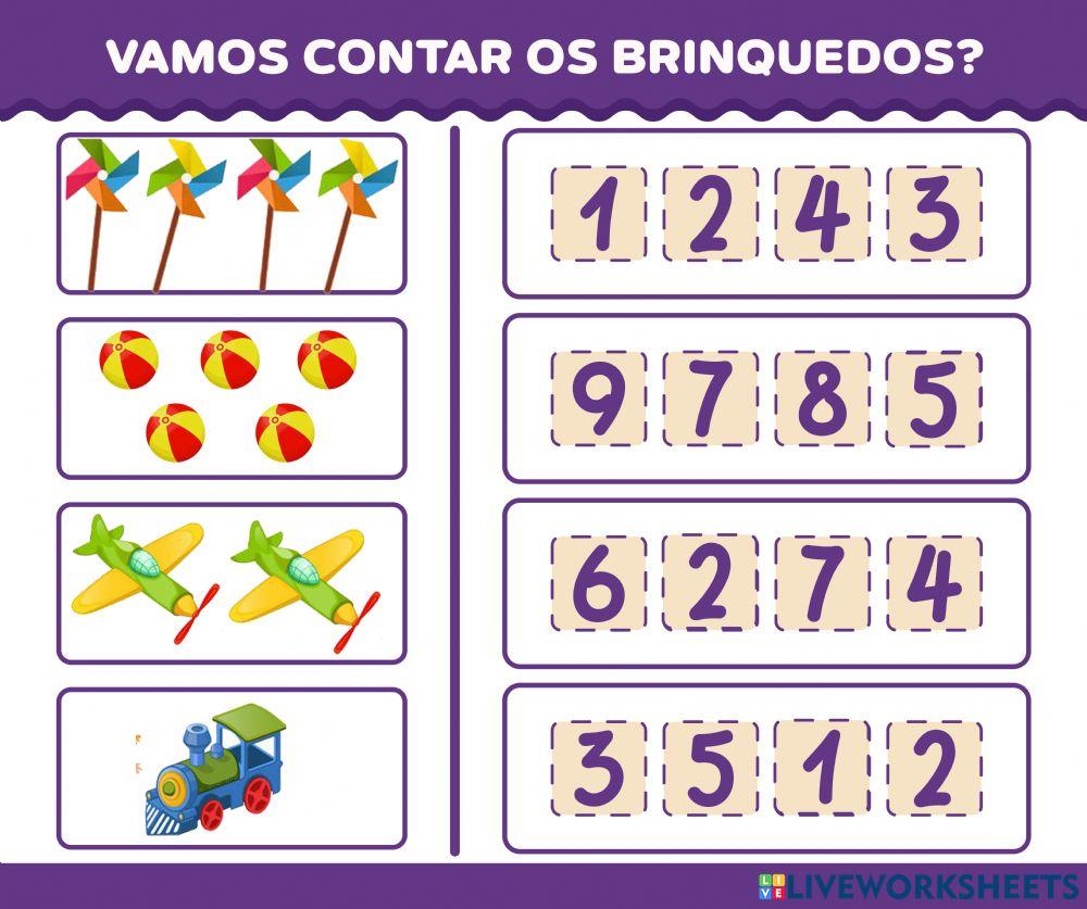 Contar até 5 (brinquedos)