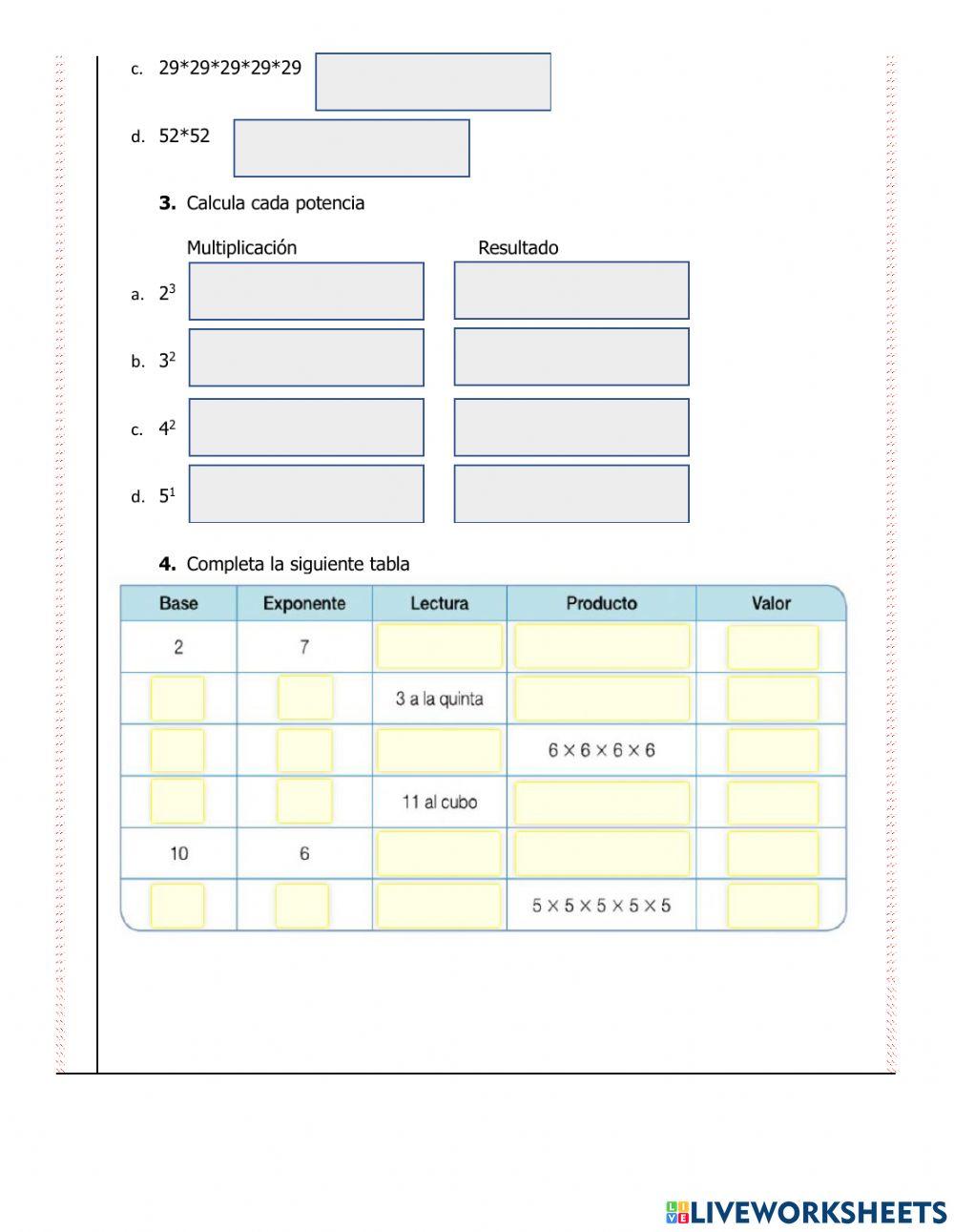 Taller potenciación