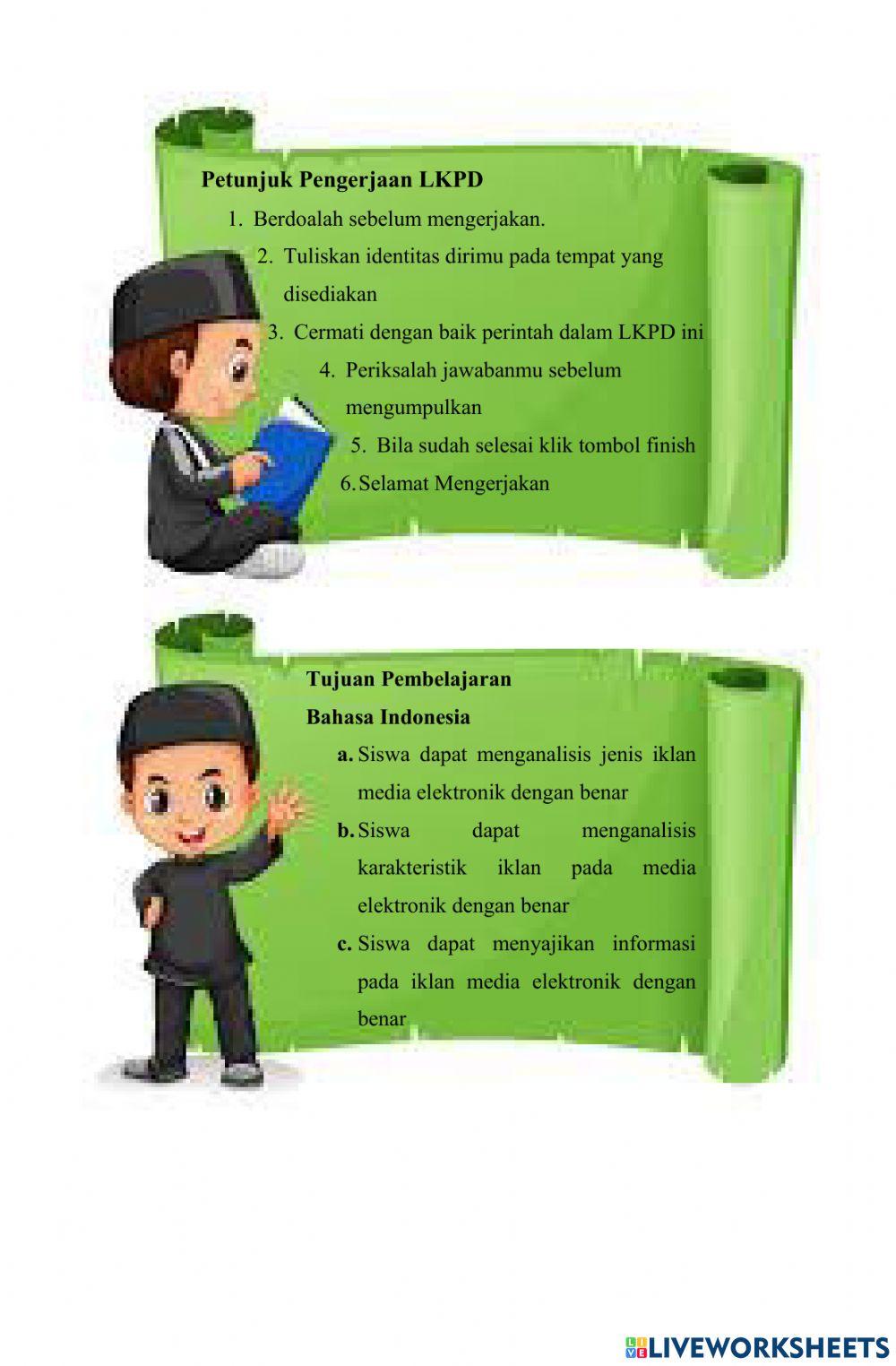 LKPD 1 Iklan Elektronik