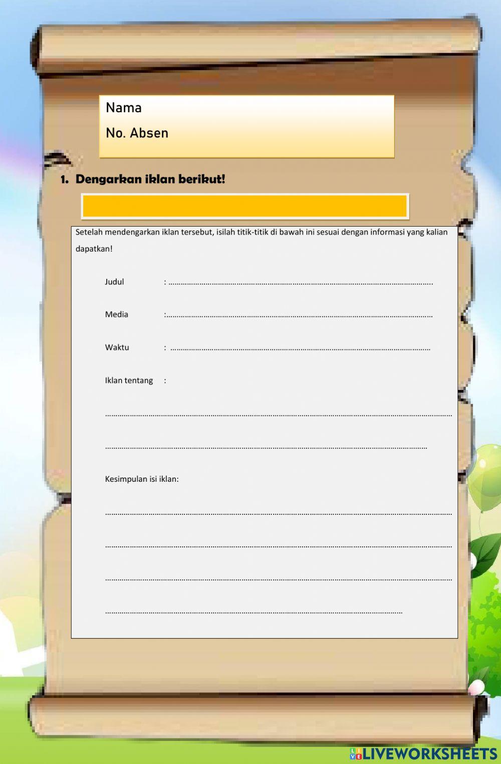 LKPD 1 Iklan Elektronik