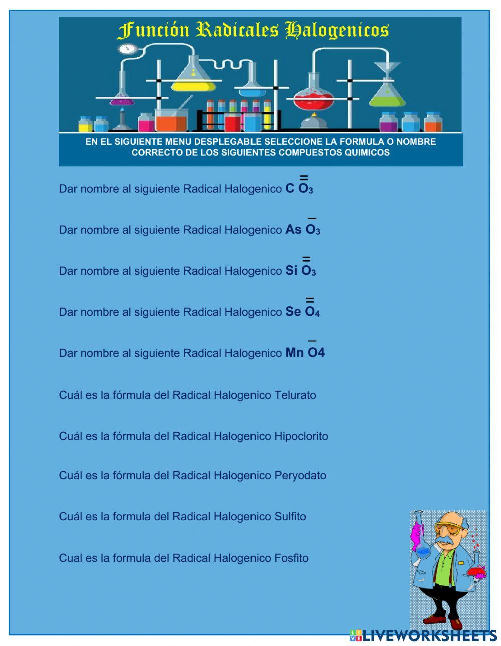 Radicales halogenicos
