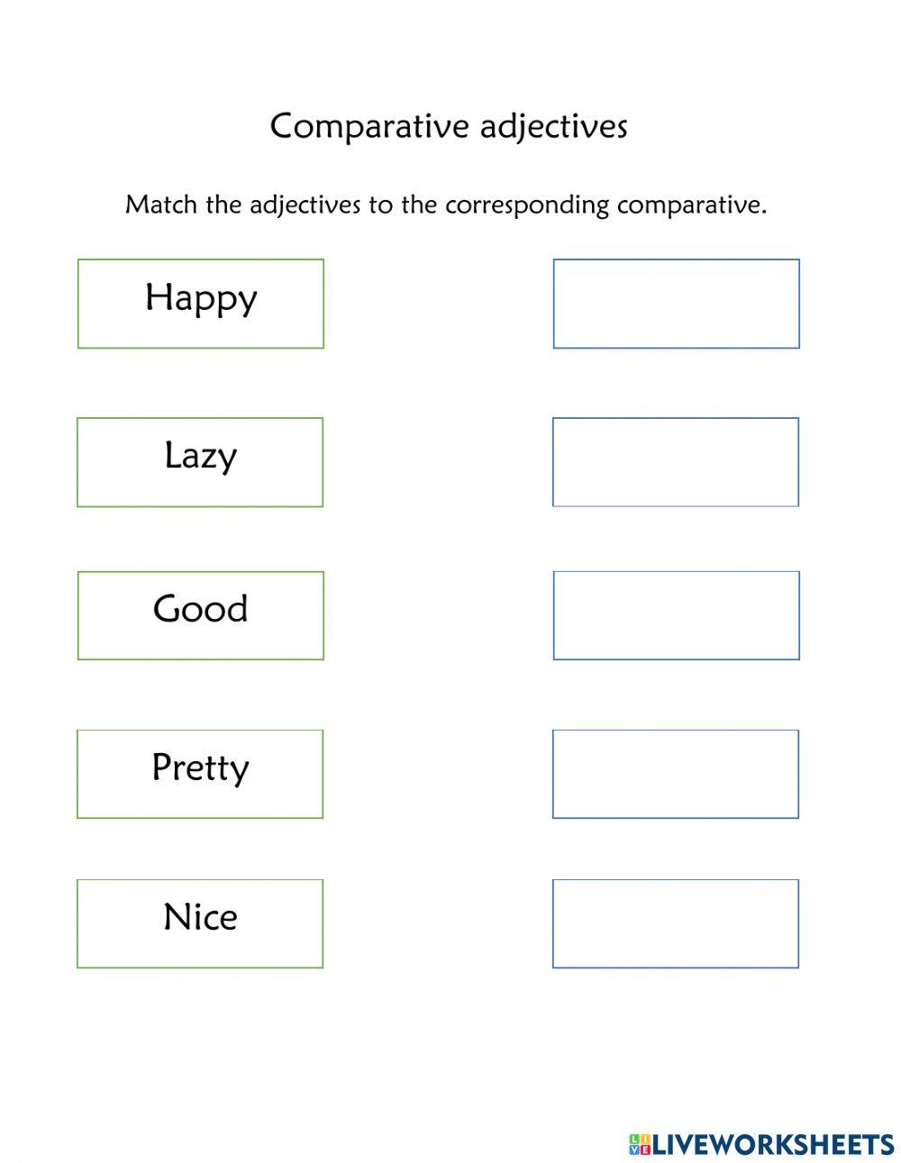 Comparative adjectives