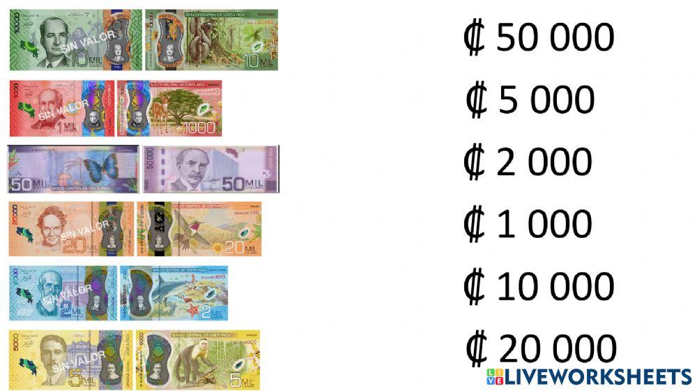 Monedas y billetes de Costa Rica