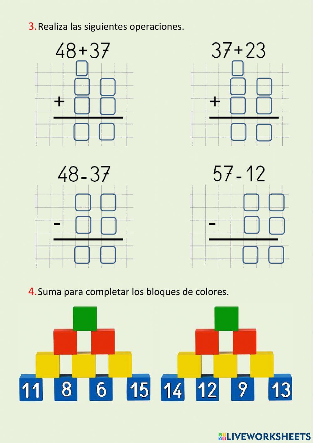 Cálculo y operaciones