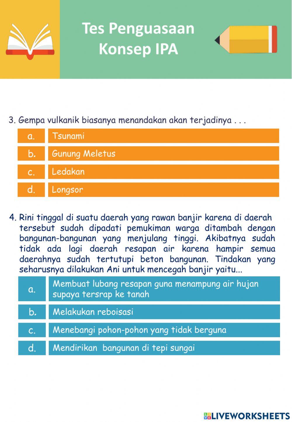 Tes Penguasaan Konsep