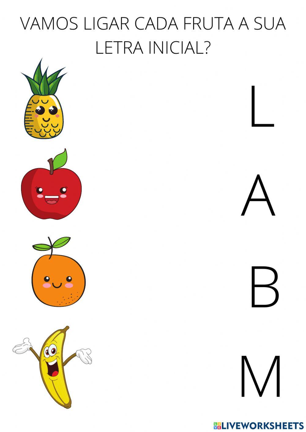 fruta-letra-inicial-online-exercise-for-live-worksheets