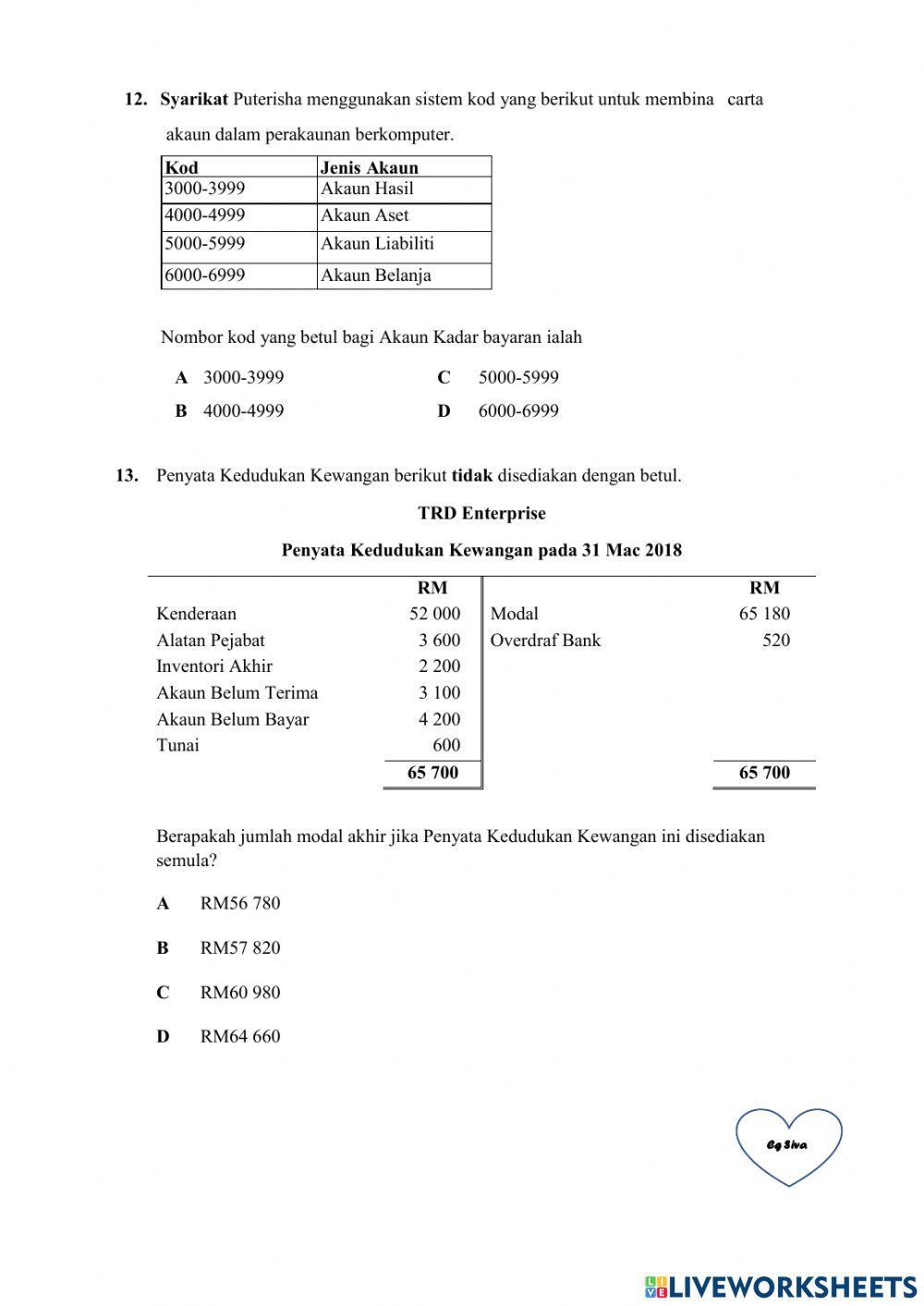 Modul 2 : Klasifikasi Akaun dan Persamaan Perakaunan
