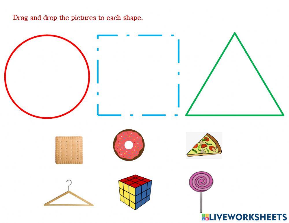 Shapes ( circle, square, triangle)