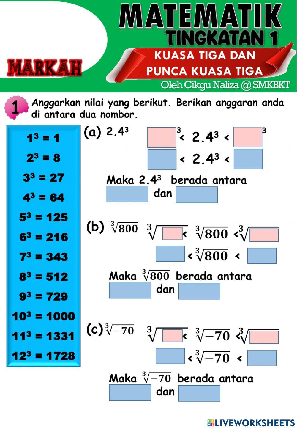 Kuasa tiga dan punca kuasa tiga