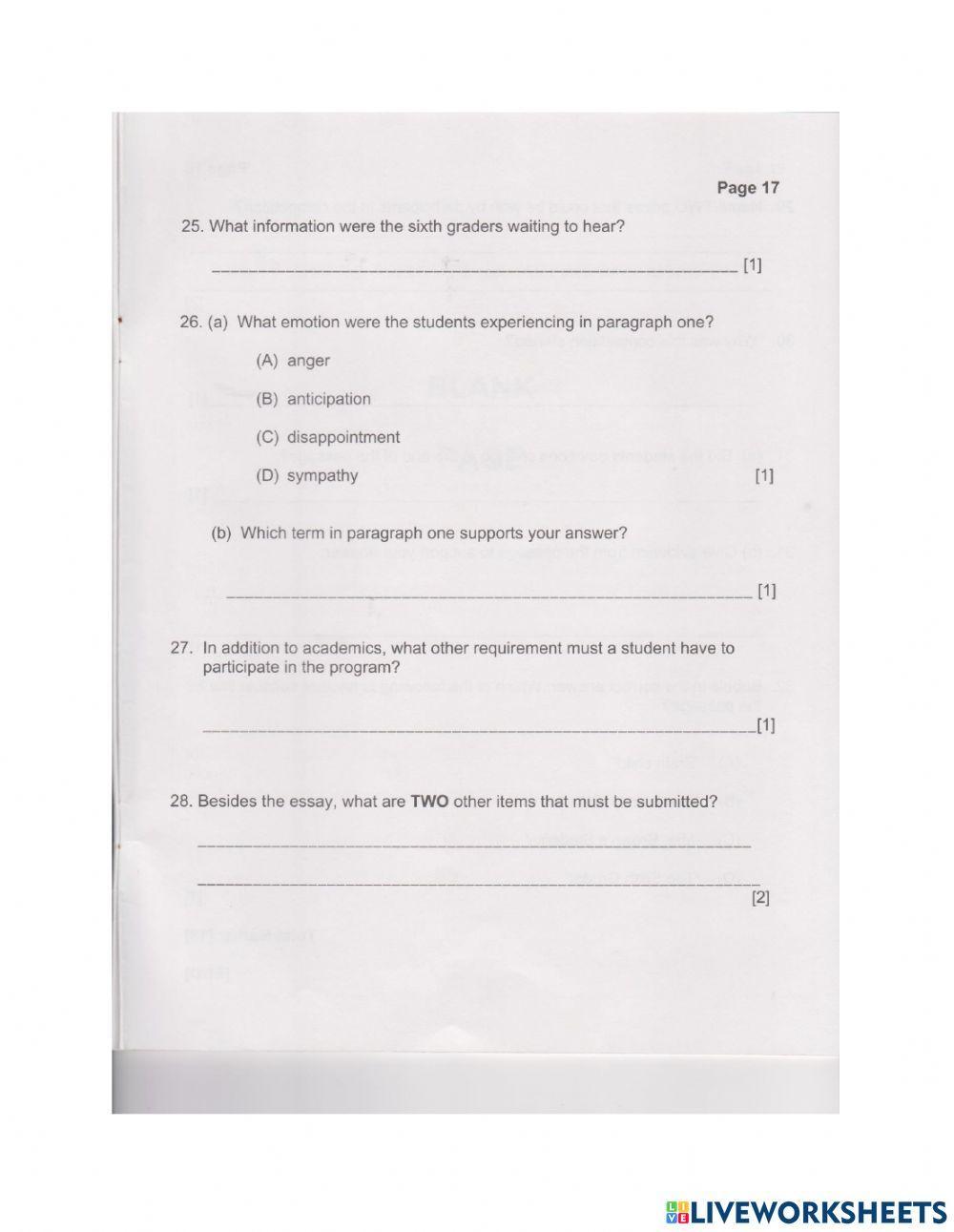 GLAT 6 READING 2011 pt.2