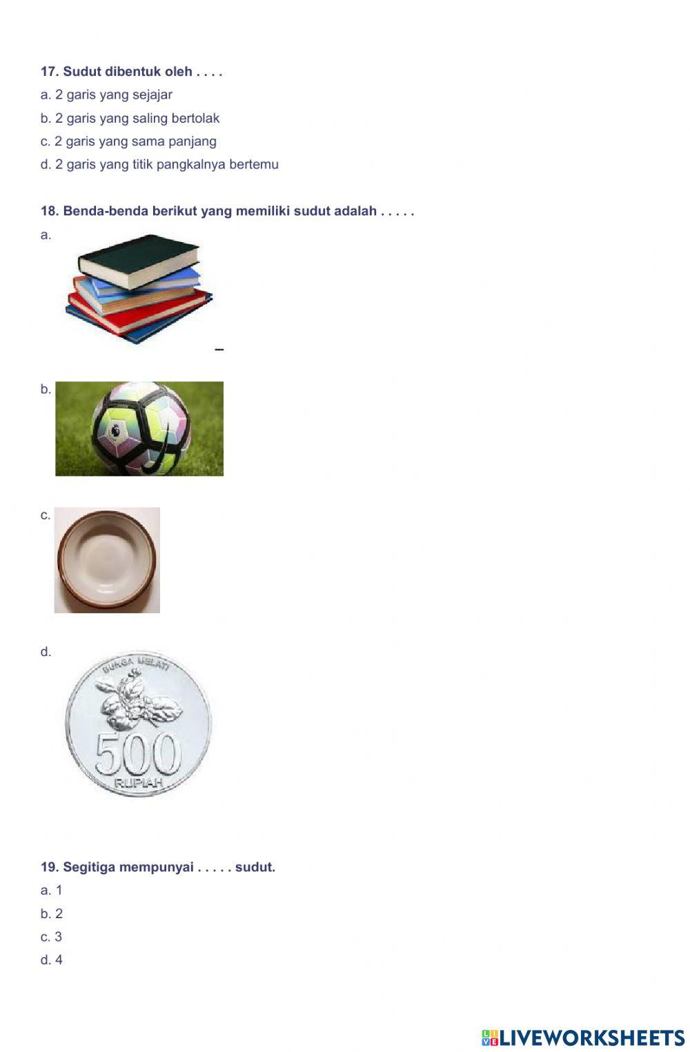 Ulangan harian tema 8 subtema 1 kelas 3