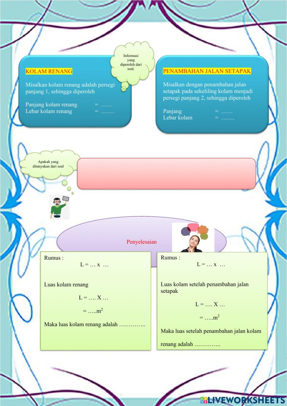 Luas persegi dan persegi panjang