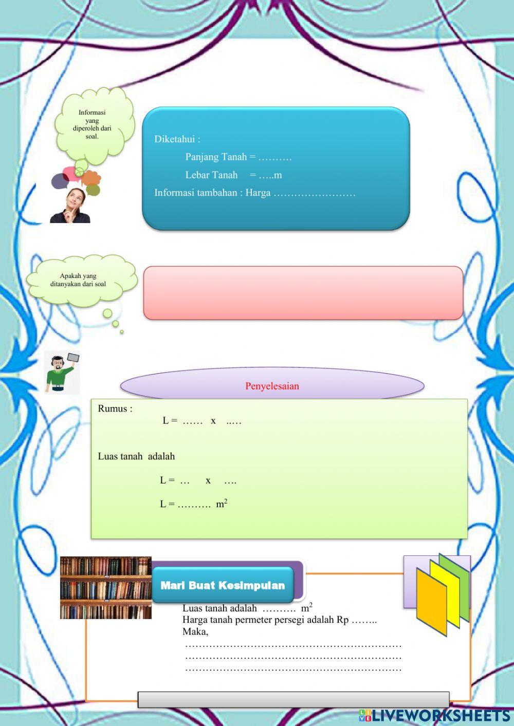 Luas persegi dan persegi panjang