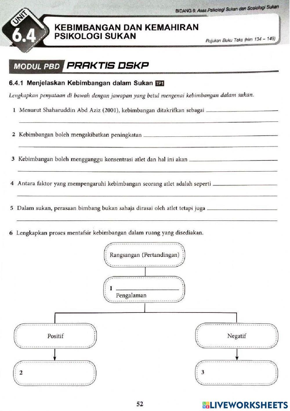6.4 kebimbangan & kemahiran