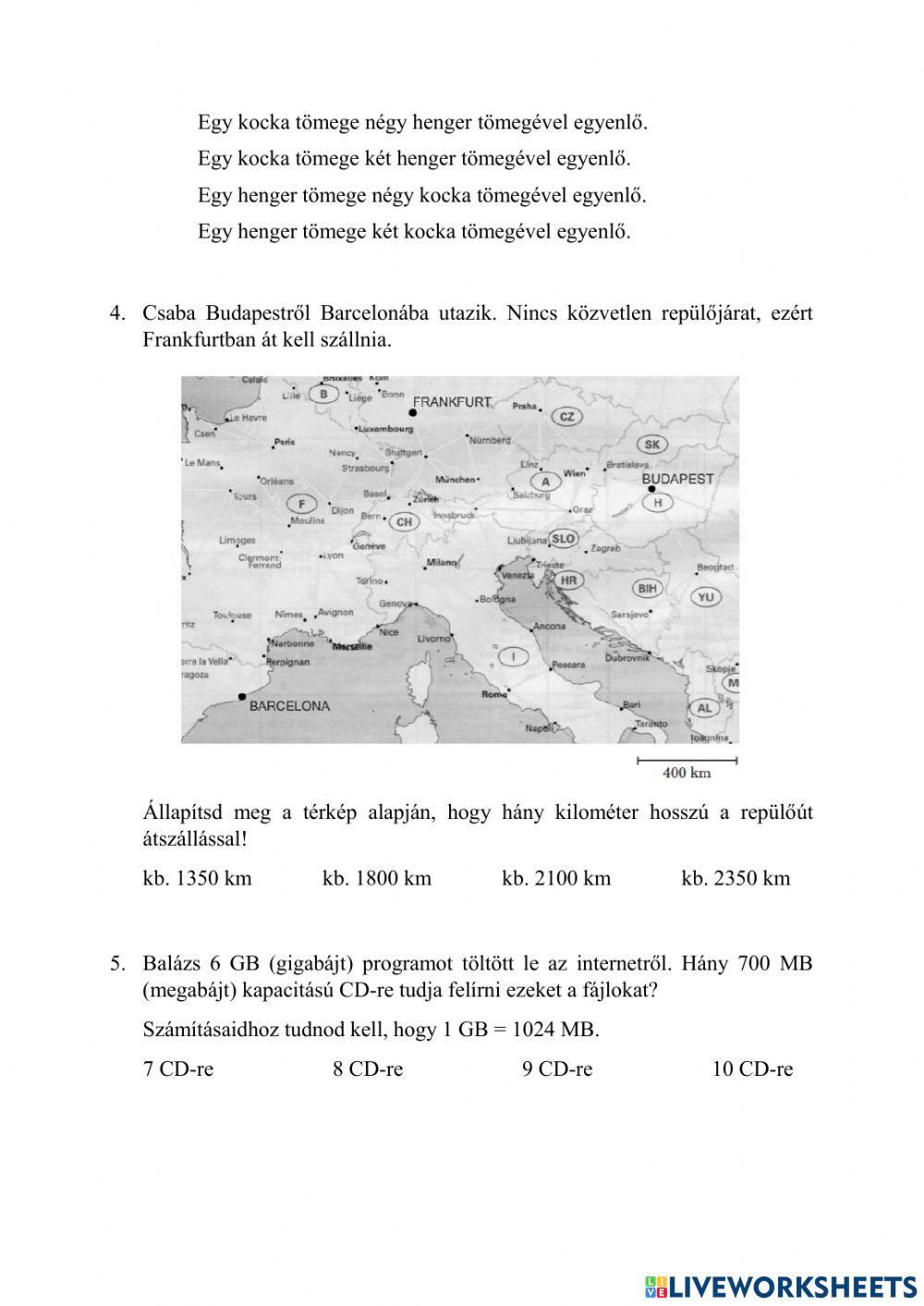 Kompetenciamérés 6. évfolyam 2004.2