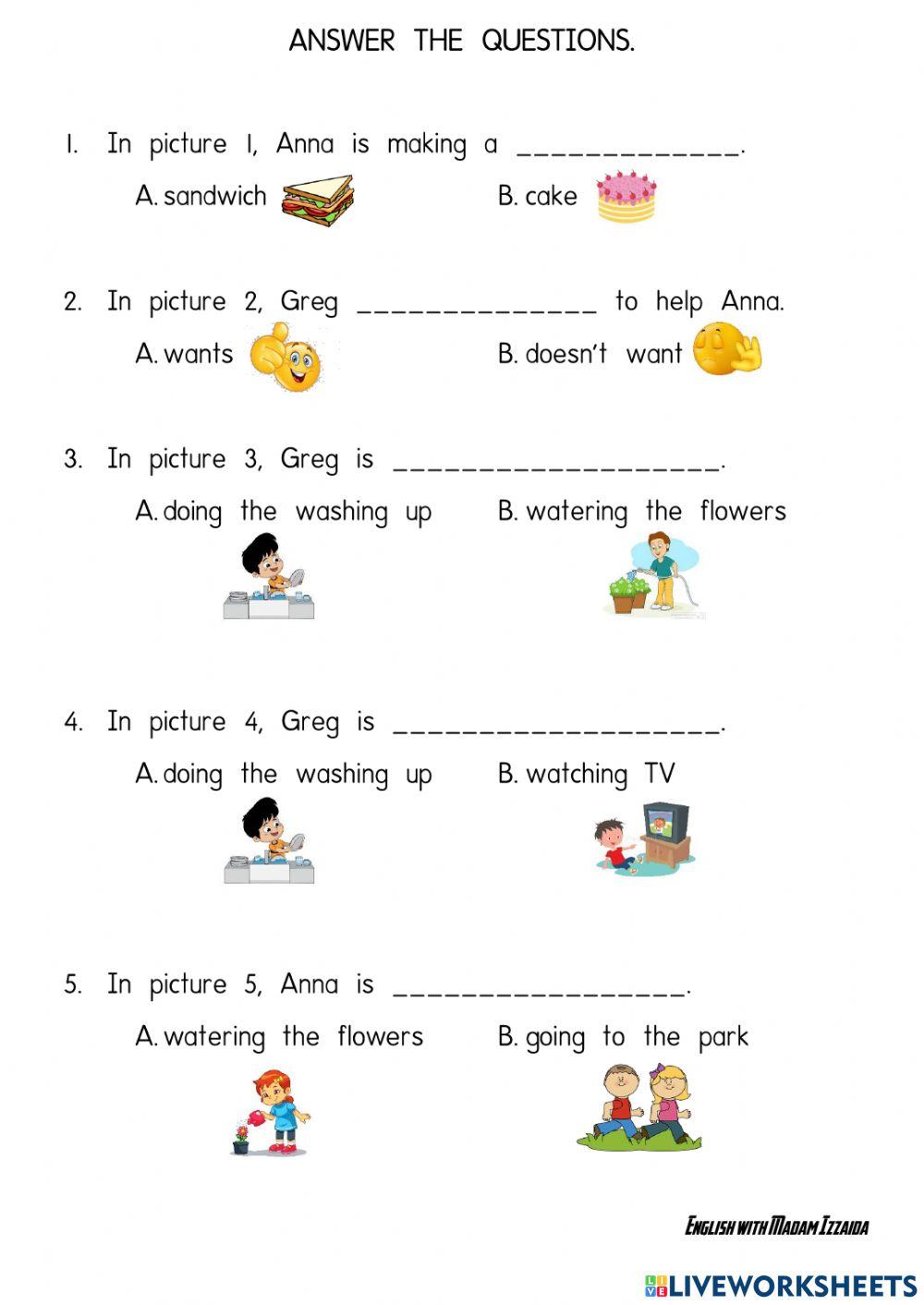 Reading Comprehension: Year 3 Unit 3 (Right Now)