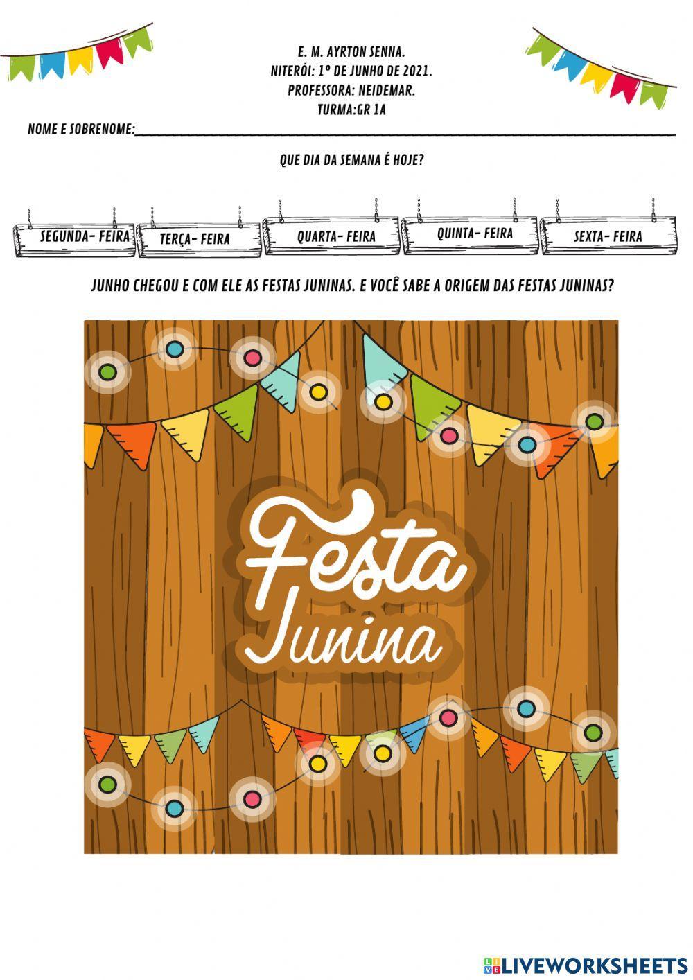 ORIGEM DAS FESTAS JUNINAS
