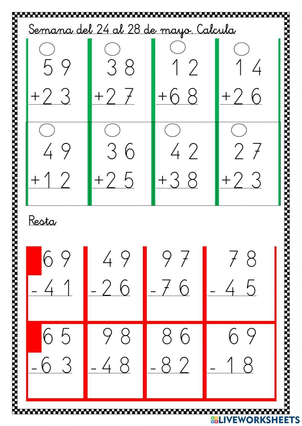Ficha semana del 24 de mayo