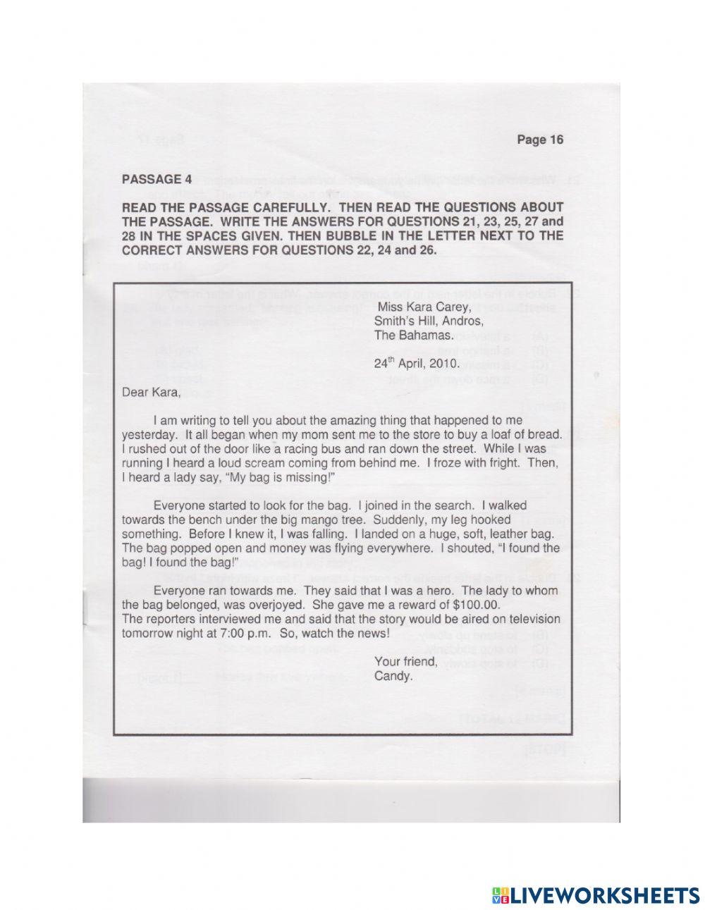 GLAT Reading  pt. 2 2010