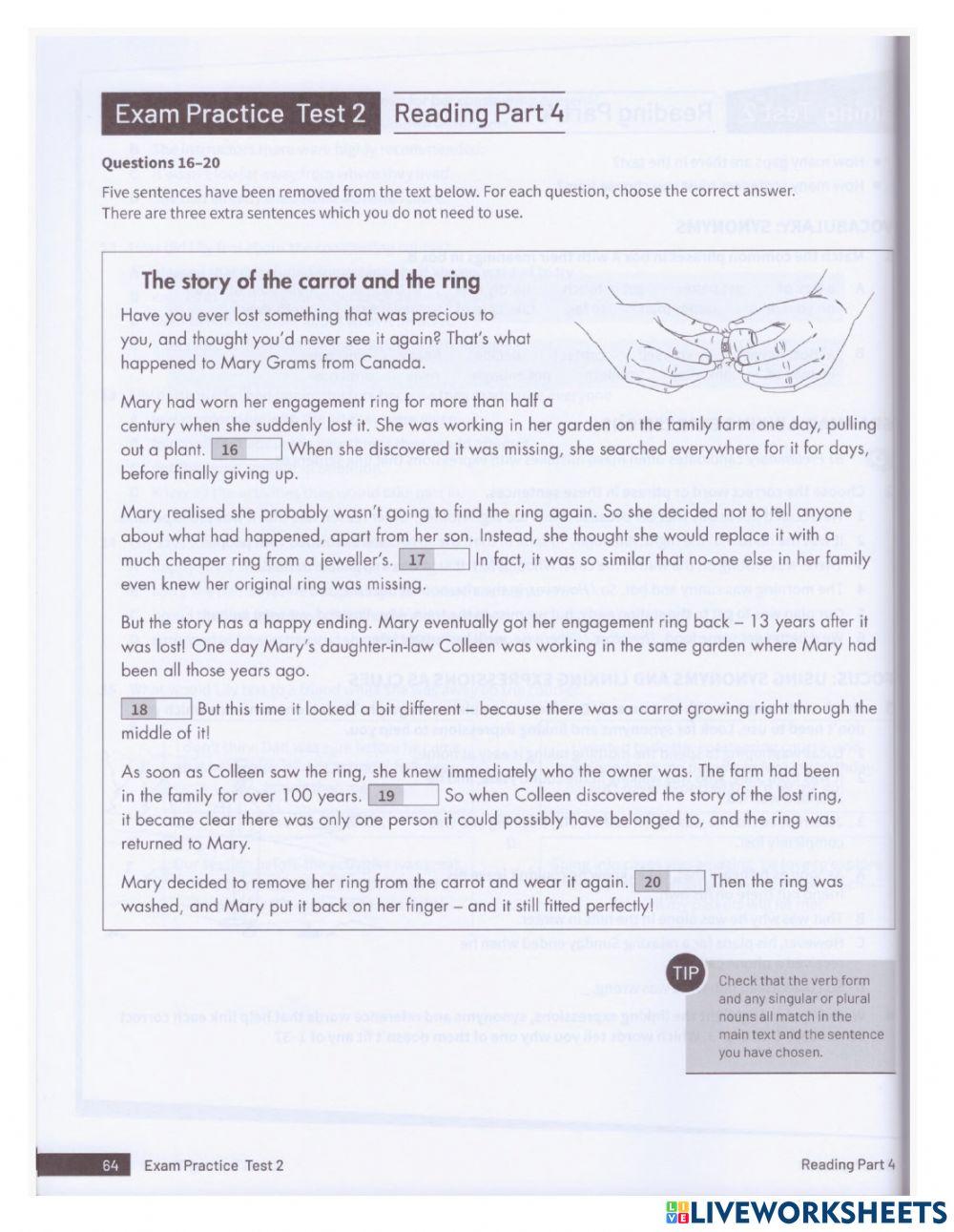 6603287 b1 reading part 4 test 2 anonymous