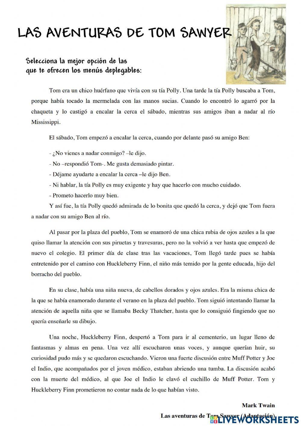 Las aventuras de Tom Sawyer