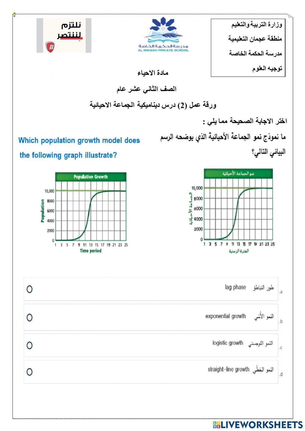ورقة عمل تفاعلية