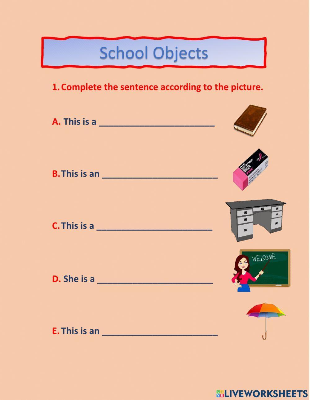School objects