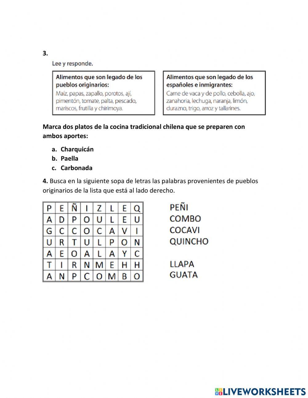 Aportes de pueblos originarios y españoles a la sociedad chilena