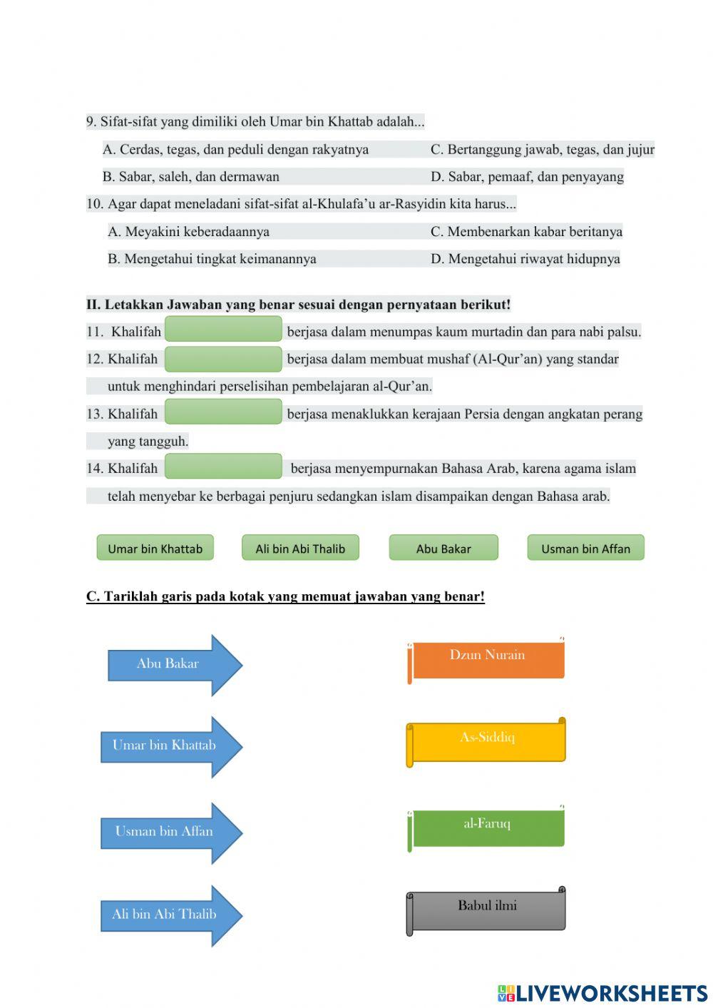 LKPD PAI kelas 7 Bab 12